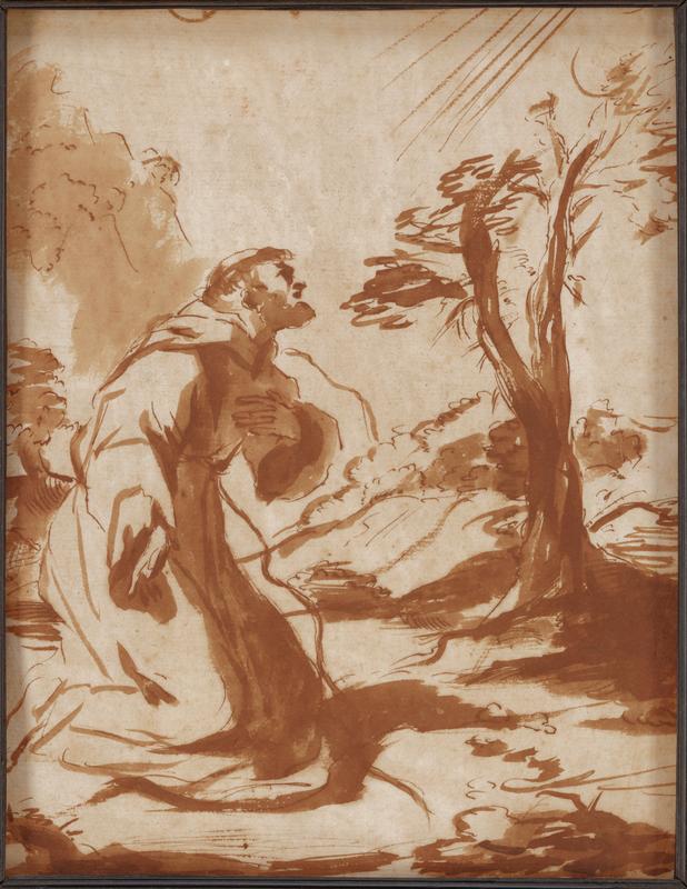 Saint Francis Praying in a Landscape
