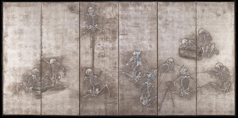 Skeletons at Play [left of a pair]